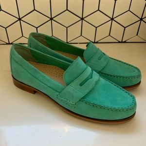 Cole Haan teal suede loafer (7 but fit more like 6-6.5)